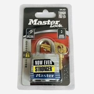 Master Lock 3KADLD Padlock with Keys Weather Protected 803D NIB